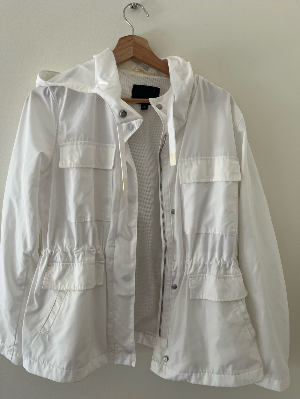 Banana Republic white windbreaker size small